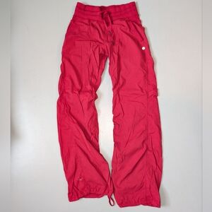 Red Lululemon Dance Studio Pants in red size 4